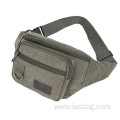 Good Quality Canvas Waist Bag With Multi Pockets for Travel Sport for Men Women